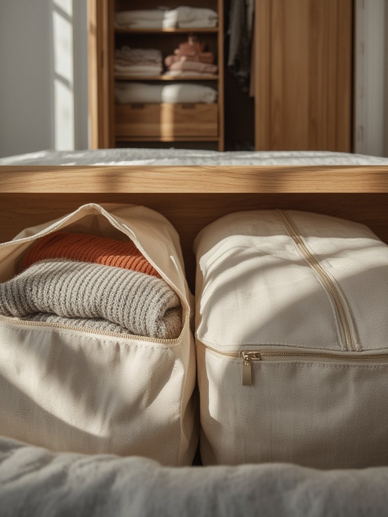 Sweater storage in action